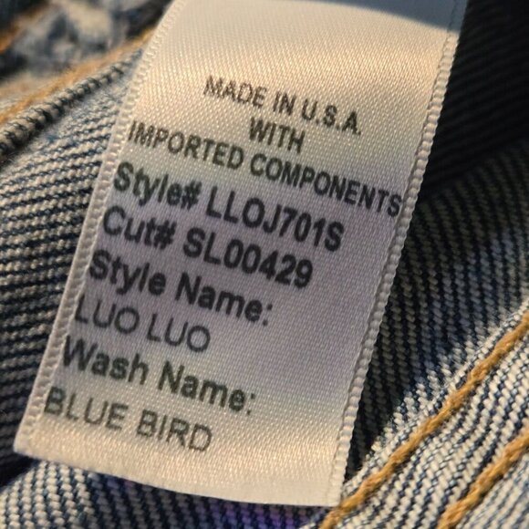 Slvrlake LouLou Cropped Mid Rise Slim Leg Jeans Blue Bird Wash Size 29 LLOJ701S - Picture 8 of 8